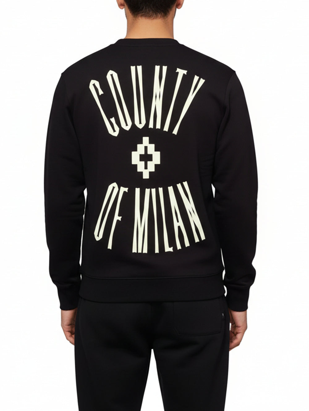 COUNTY OF MILAN Felpa Uomo F5camasw056 Nero