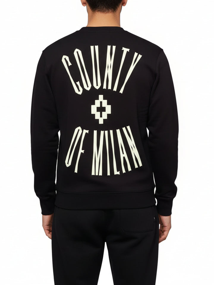 COUNTY OF MILAN Felpa Uomo F5camasw056 Nero