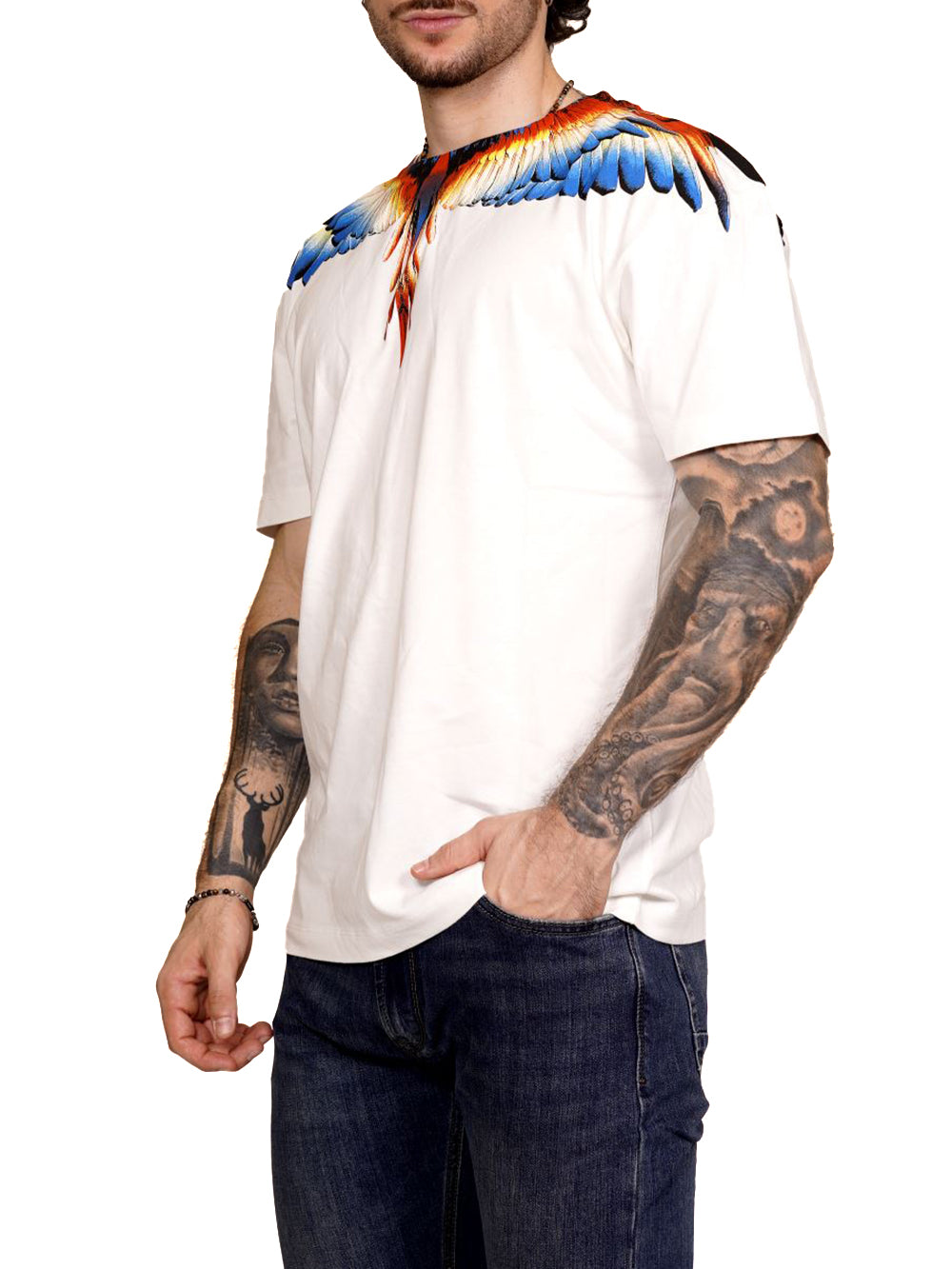 COUNTY OF MILAN T-shirt Uomo F5camath023 Panna