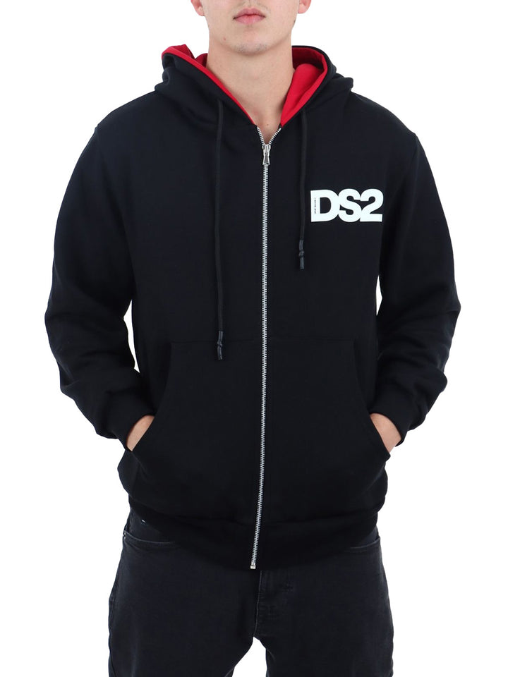 Ds2 Felpa Uomo Fw25218 Nero