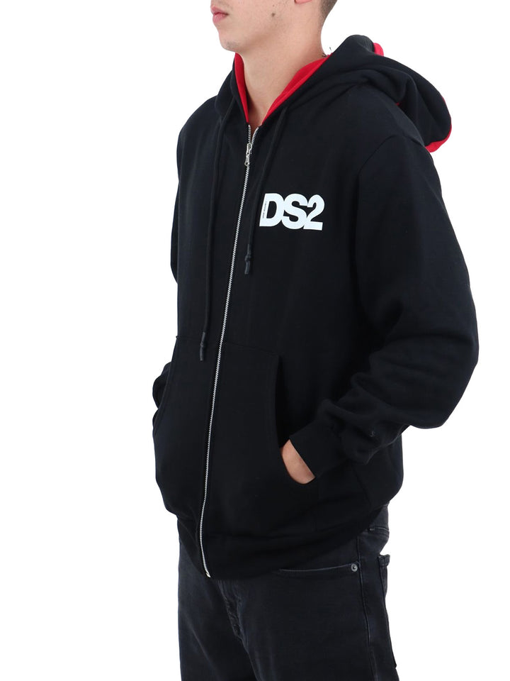 Ds2 Felpa Uomo Fw25218 Nero