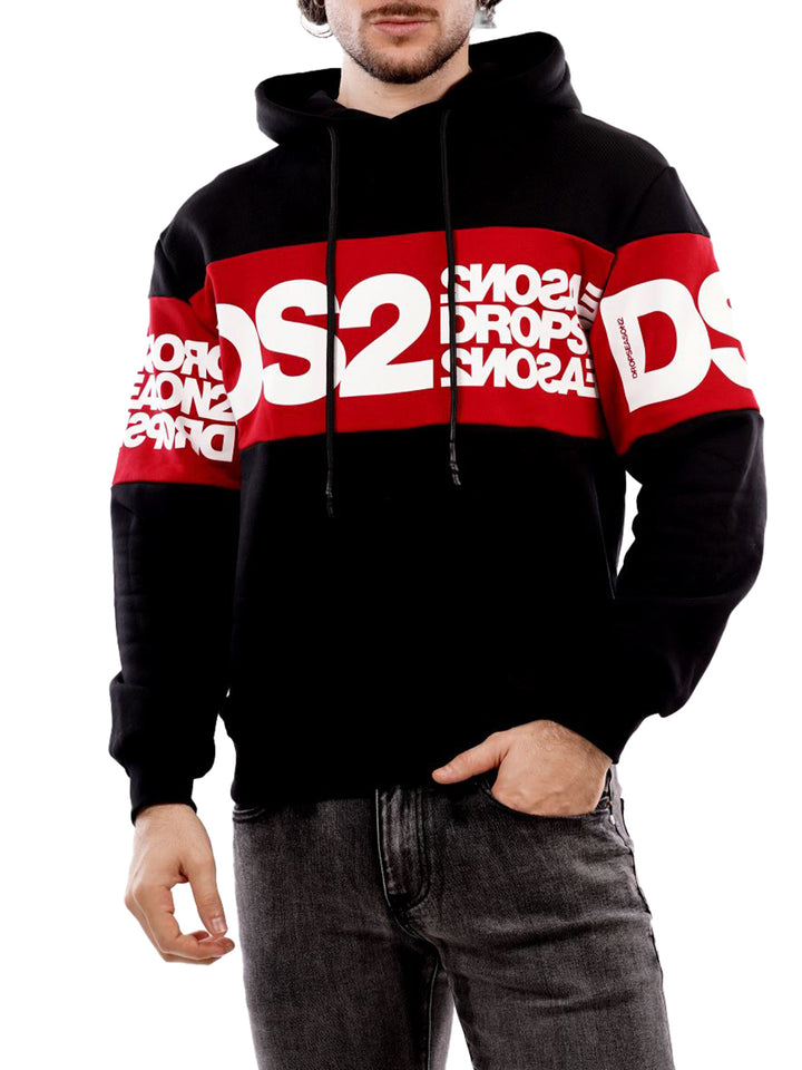Ds2 Felpa Uomo Fw25219 Nero