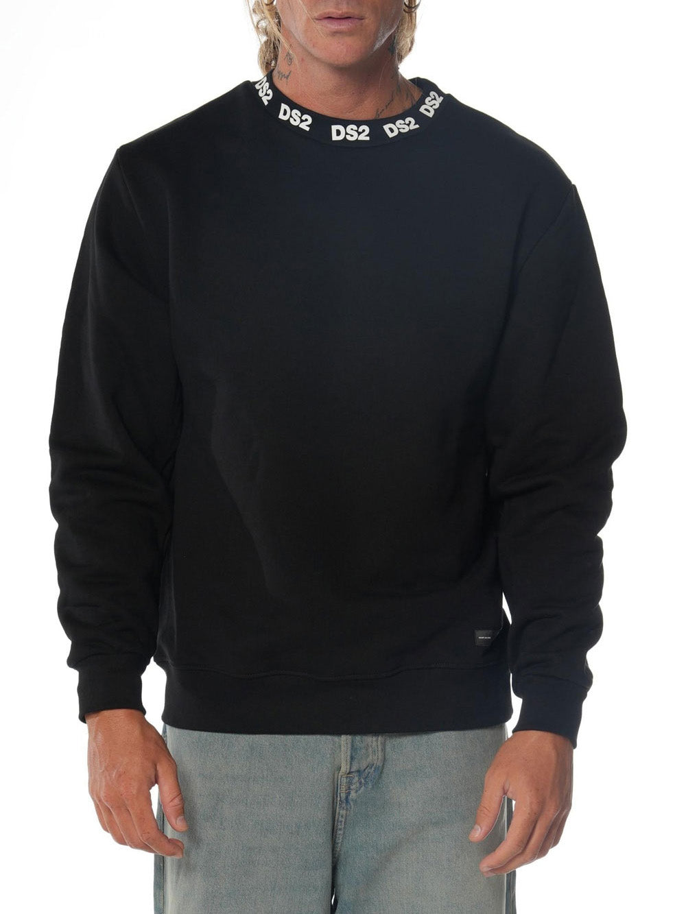 Ds2 Felpa Uomo Fw25223 Nero