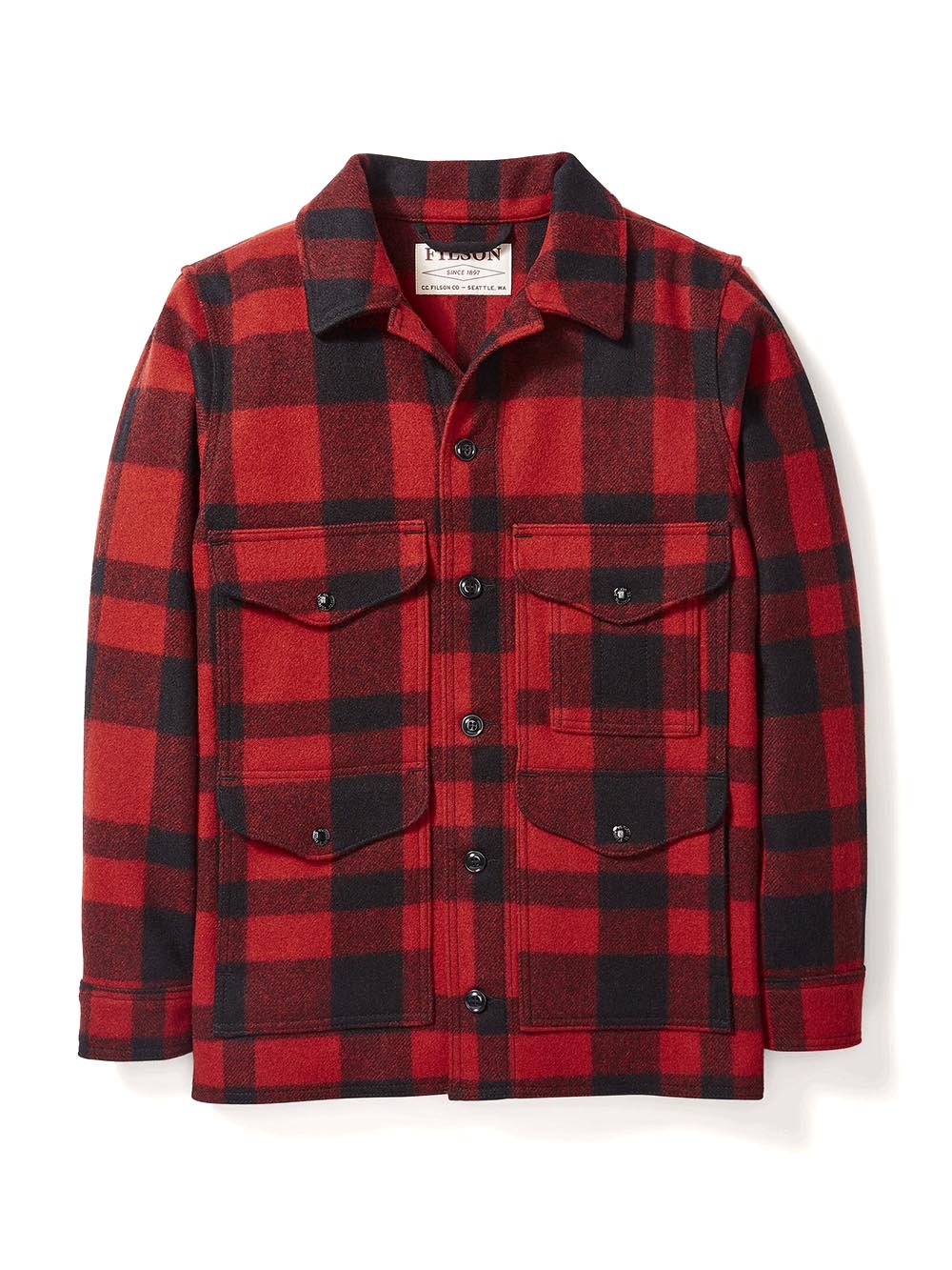 FILSON Camicia Uomo Fmcps0015 W0253 Rosso nero