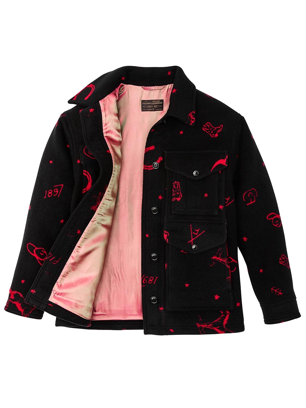 FILSON Giacca Donna Fwcps0068ut3029 Nero/rossa