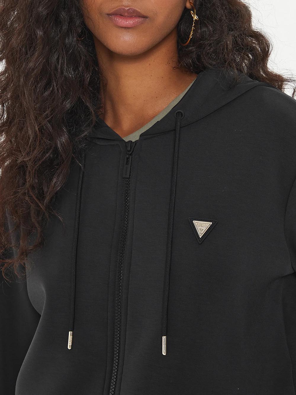 Guess Felpa Donna V4yq06 Kcay2 Nero