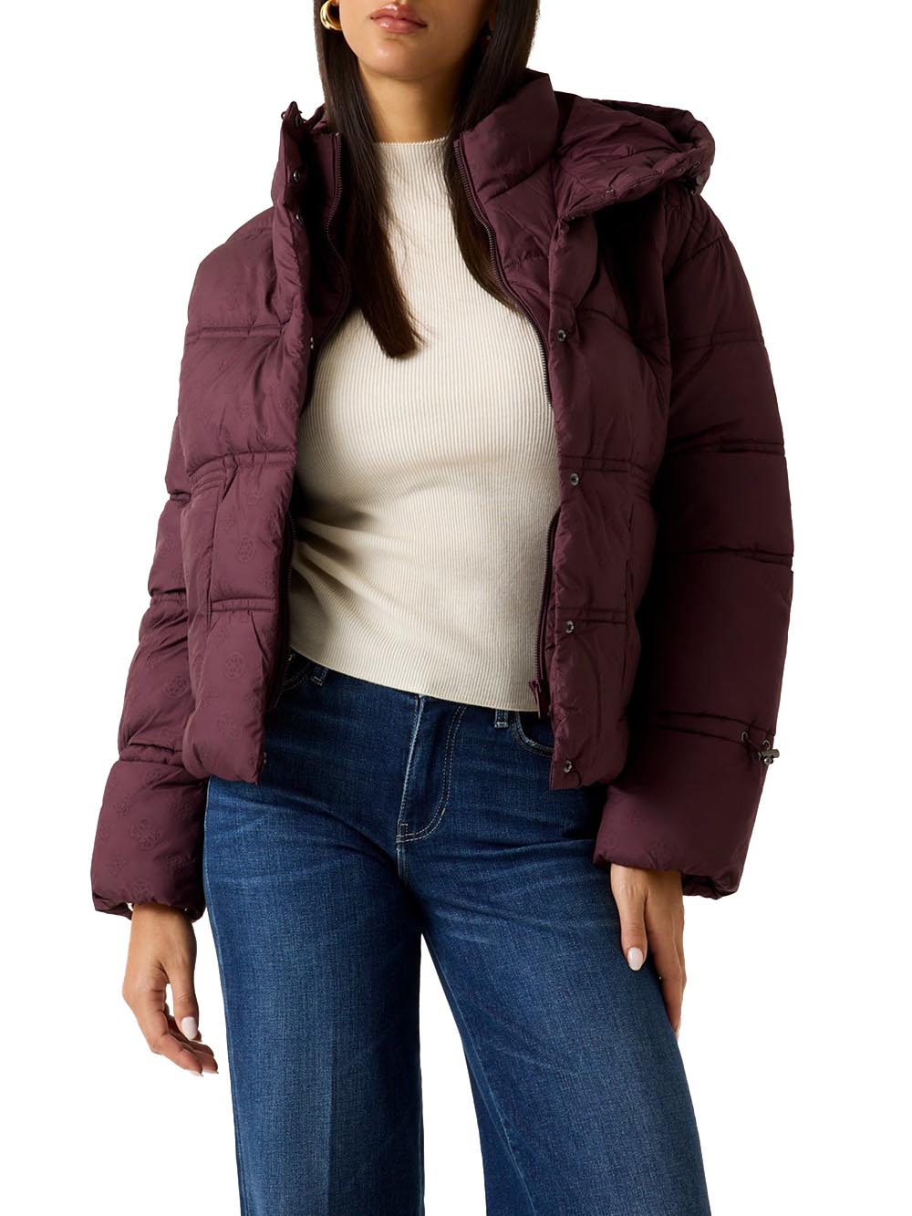 Guess Giubbino Donna W5bl43w2902 Bordeaux