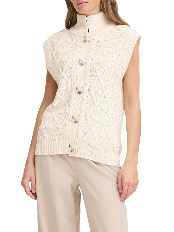 ICHI Gilet Donna 20124343 Panna