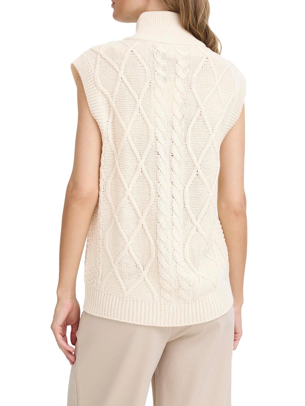 ICHI Gilet Donna 20124343 Panna