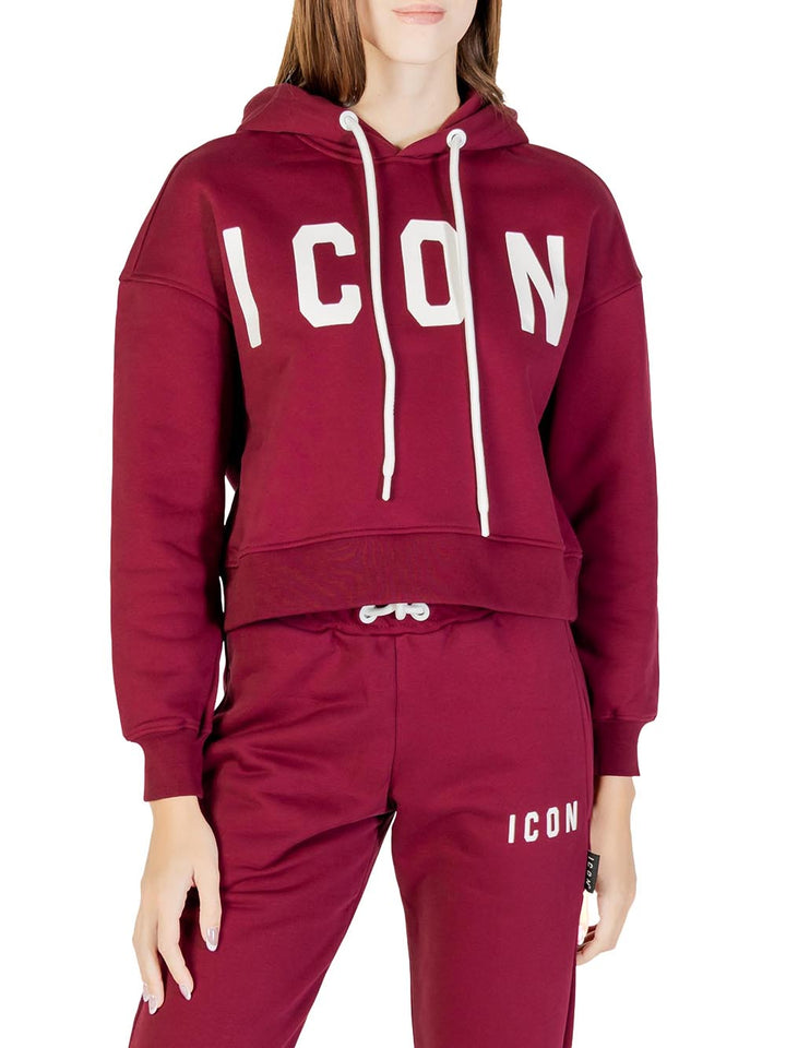 ICON Felpa Donna Icdf2w6f020 Bordeaux
