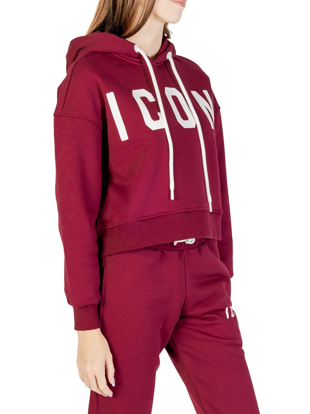 ICON Felpa Donna Icdf2w6f020 Bordeaux