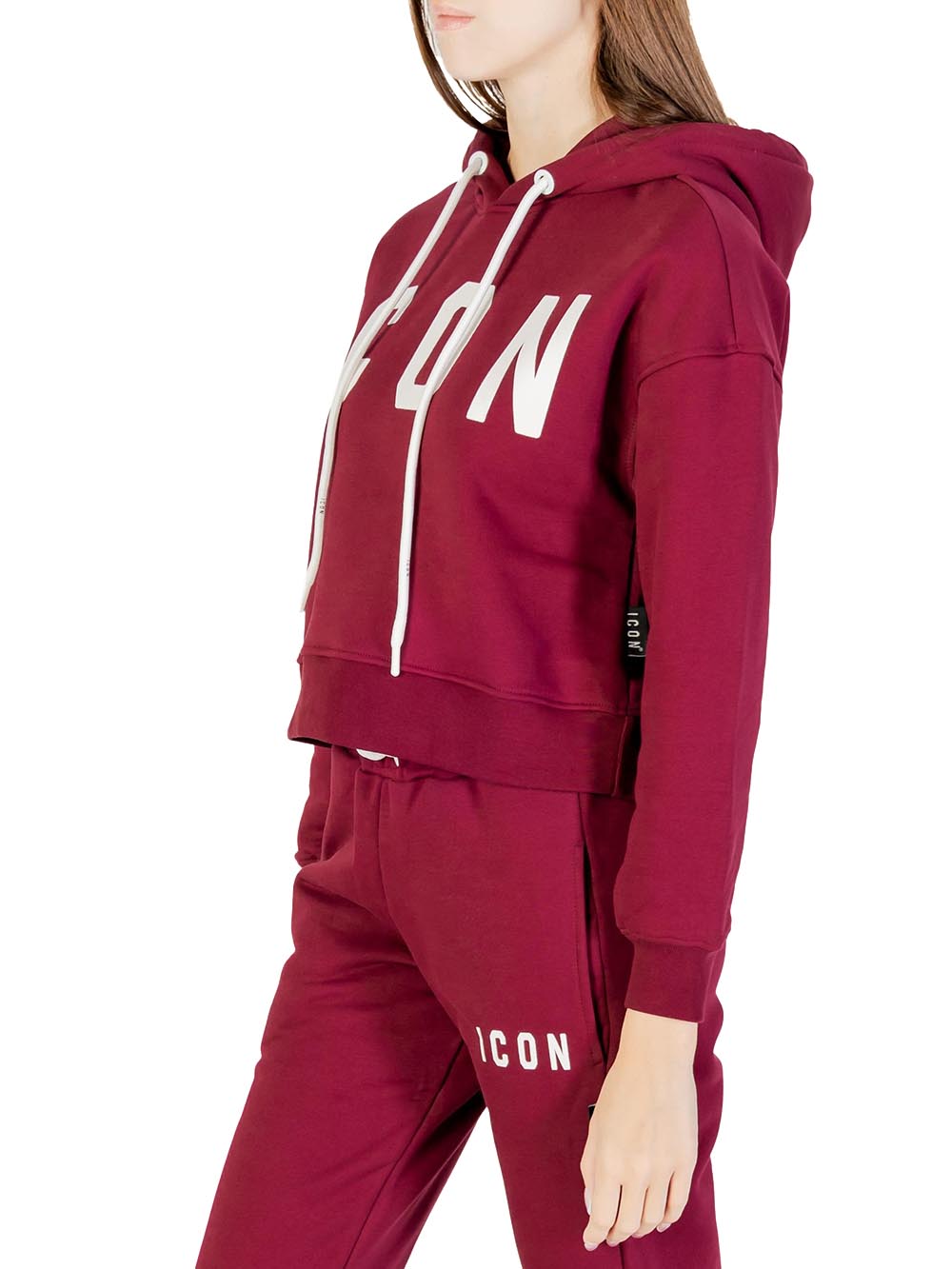 ICON Felpa Donna Icdf2w6f020 Bordeaux