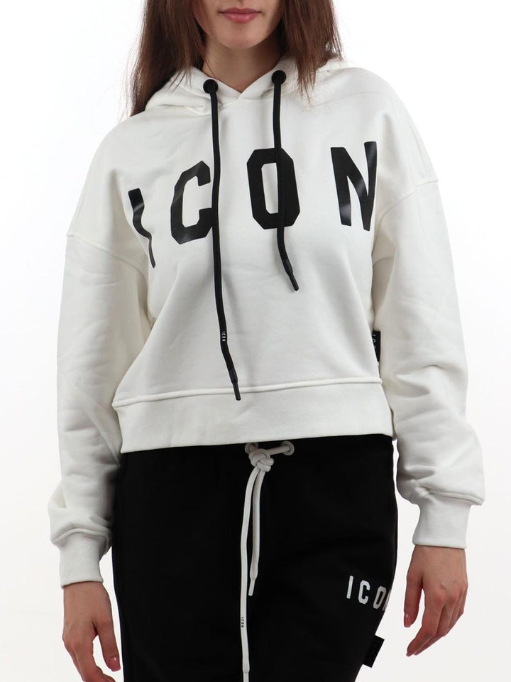 ICON Felpa Donna Icdf2w6f020 Bianco