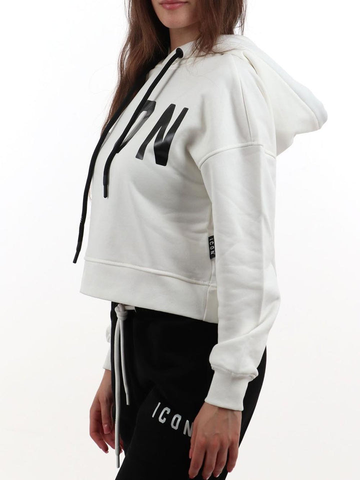 ICON Felpa Donna Icdf2w6f020 Bianco