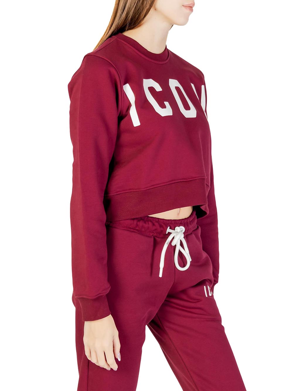 ICON Felpa Donna Icdf2w6f021 Bordeaux