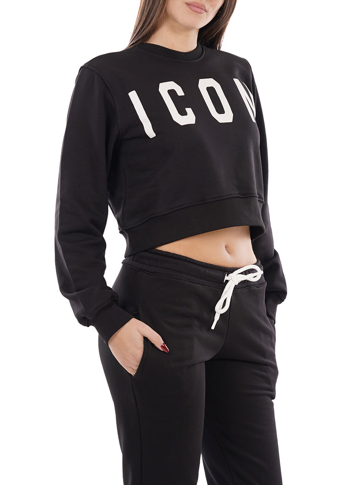 ICON Felpa Donna Icdf2w6f021 Nero