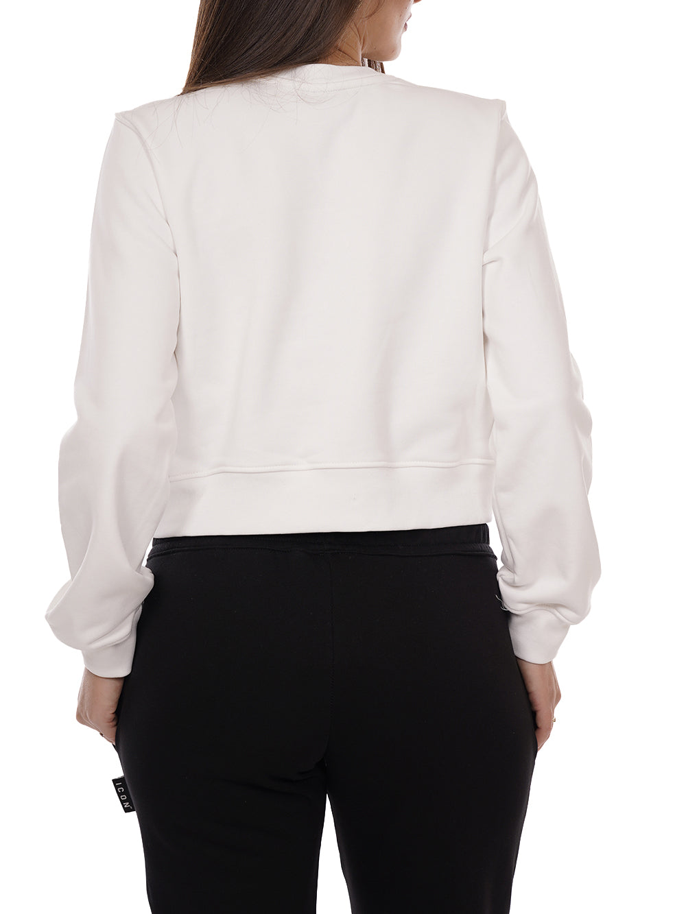 ICON Felpa Donna Icdf2w6f021 Bianco