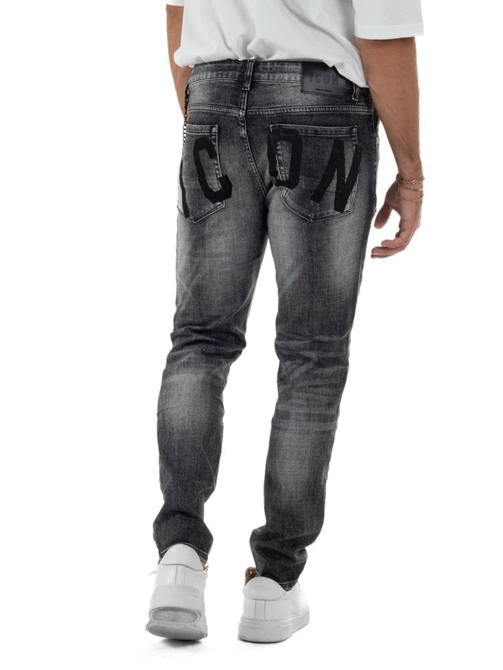 ICON Jeans Uomo Icuf2w6d006 Grigio