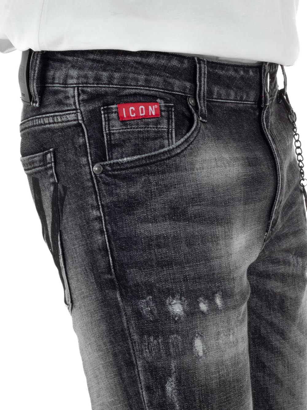 ICON Jeans Uomo Icuf2w6d006 Grigio