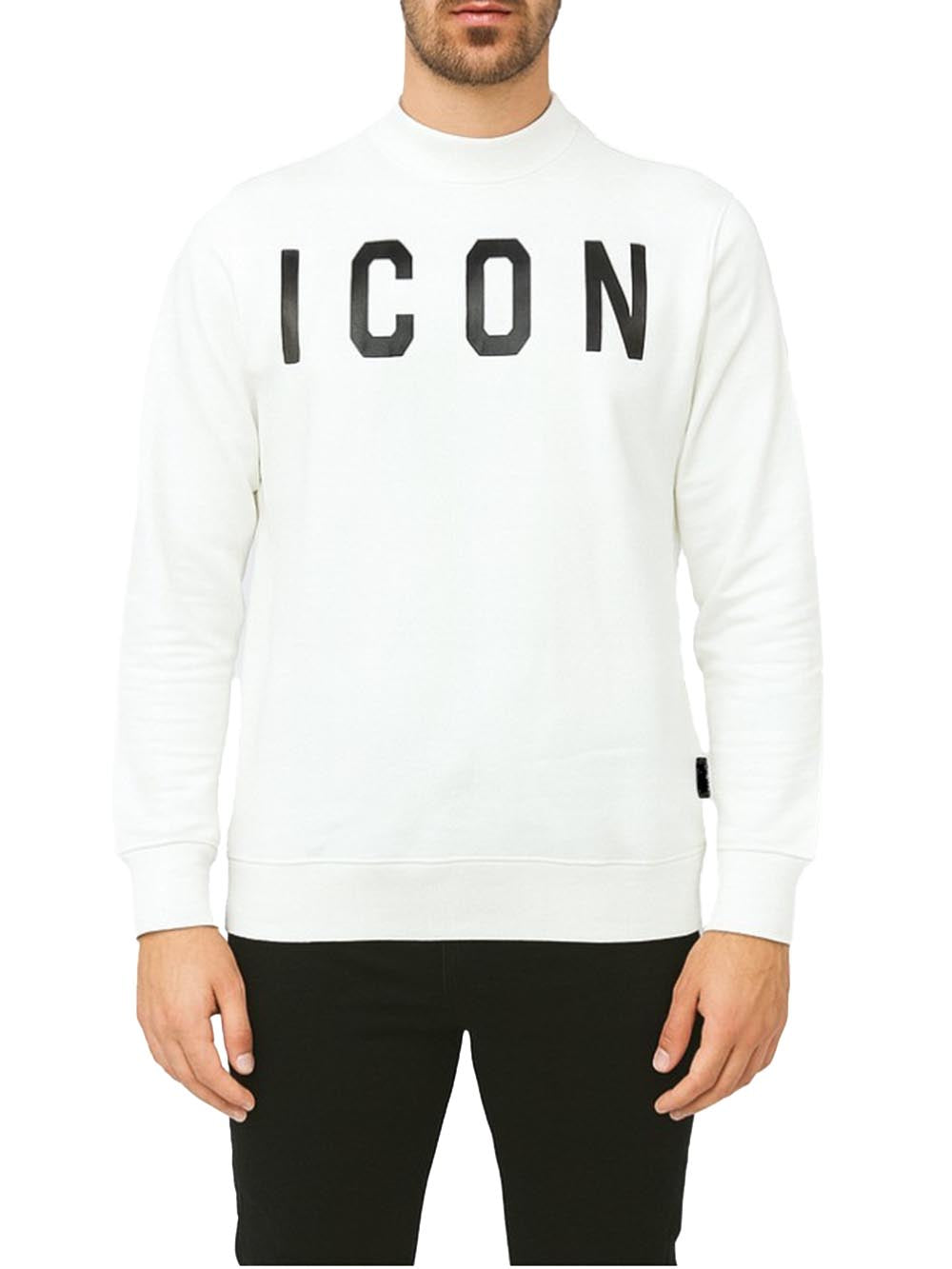 ICON Felpa Uomo Icuf2w6f001 Bianco