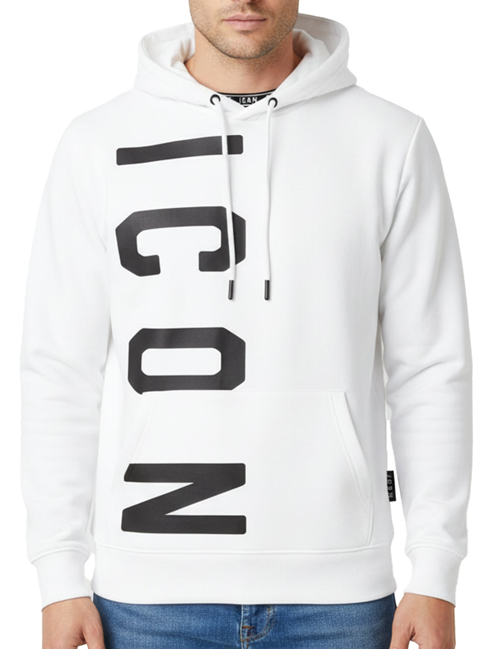 ICON Felpa Uomo Icuf2w6f003 Bianco