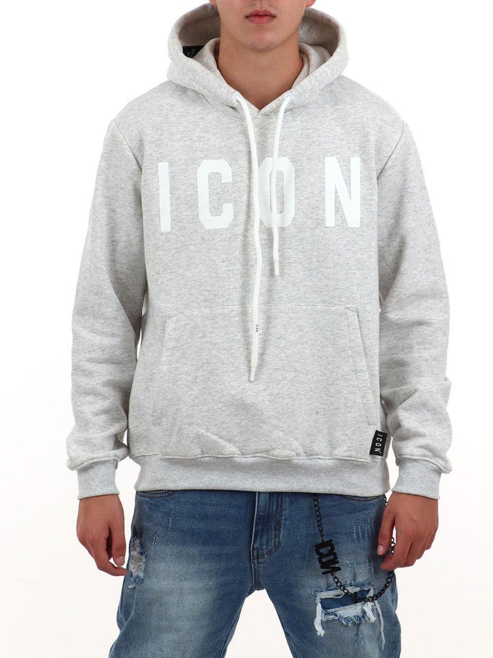 ICON Felpa Uomo Icuf2w6f005 Grigio melange