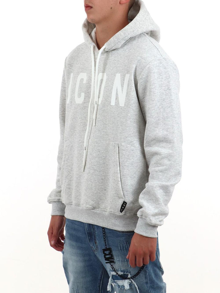 ICON Felpa Uomo Icuf2w6f005 Grigio melange
