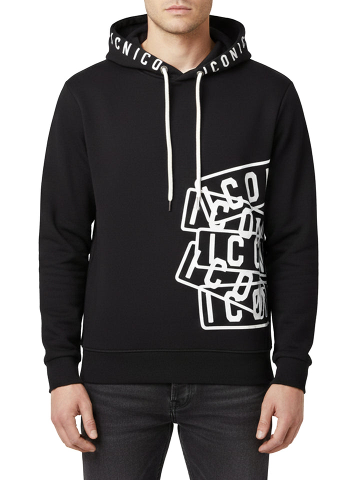 ICON Felpa Uomo Icuf2w6f054 Nero