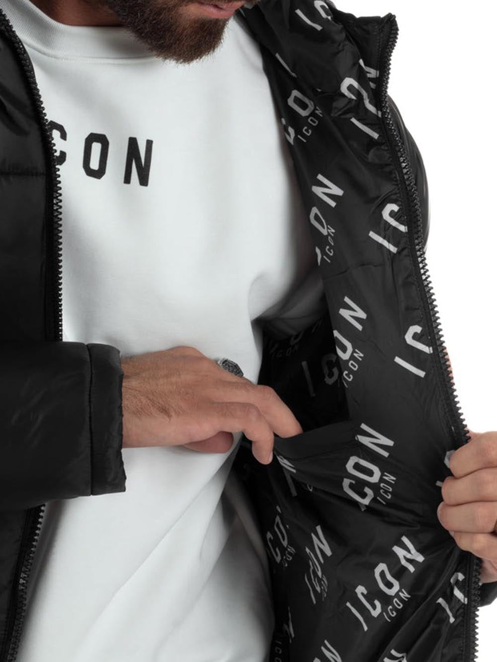 ICON Giubbino Uomo Icuf2w6j014 Nero