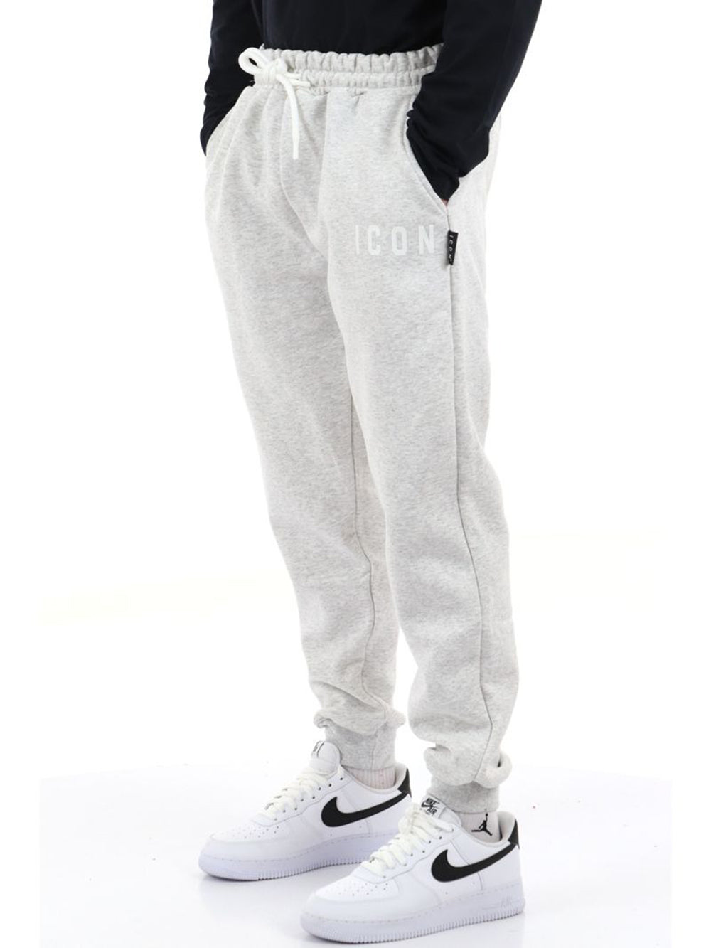 ICON Pantalone Uomo Icuf2w6p003 Grigio melange