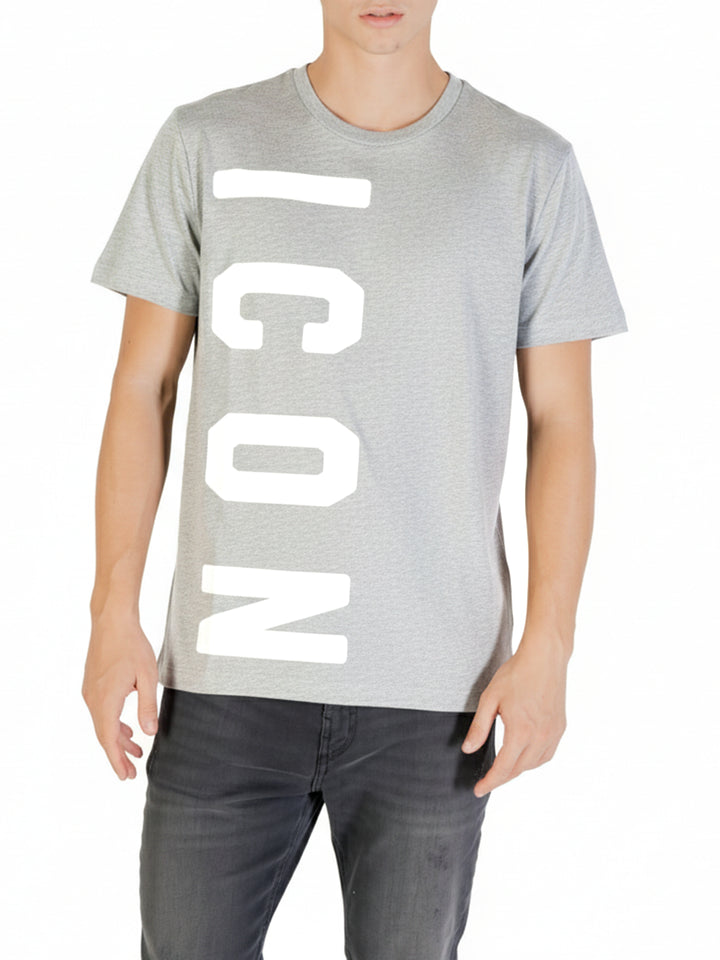 ICON T-shirt Uomo Icuf2w6t004 Grigio melange