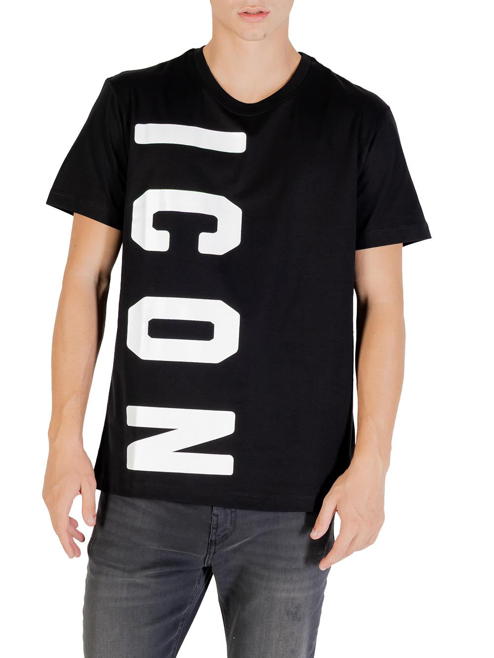 ICON T-shirt Uomo Icuf2w6t004 Nero