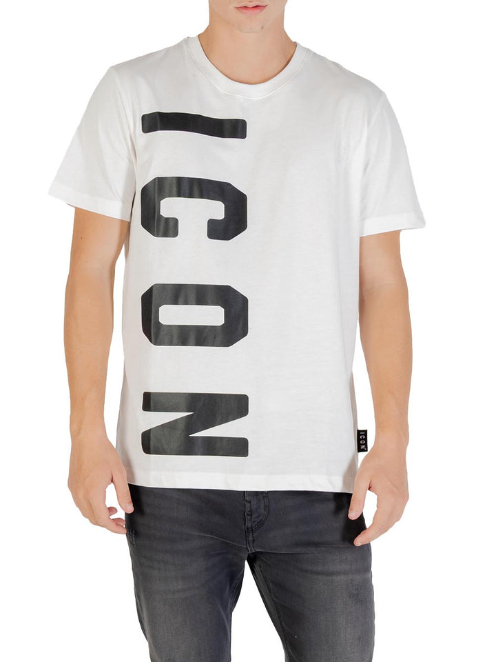 ICON T-shirt Uomo Icuf2w6t004 Bianco