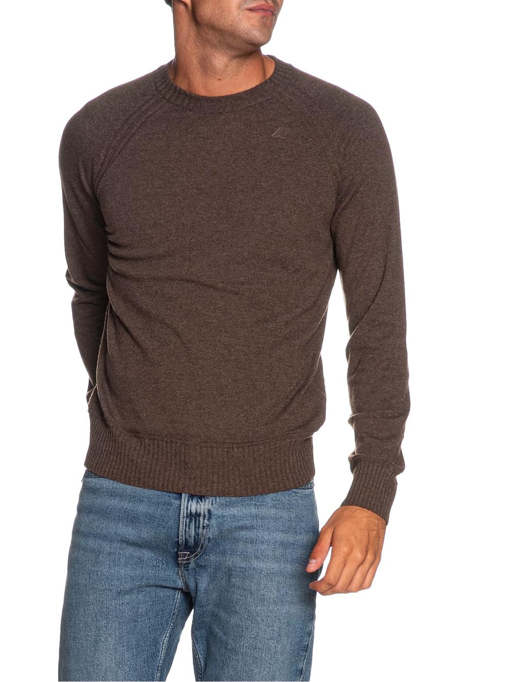 K-Way Pullover Uomo K2142gw Marrone