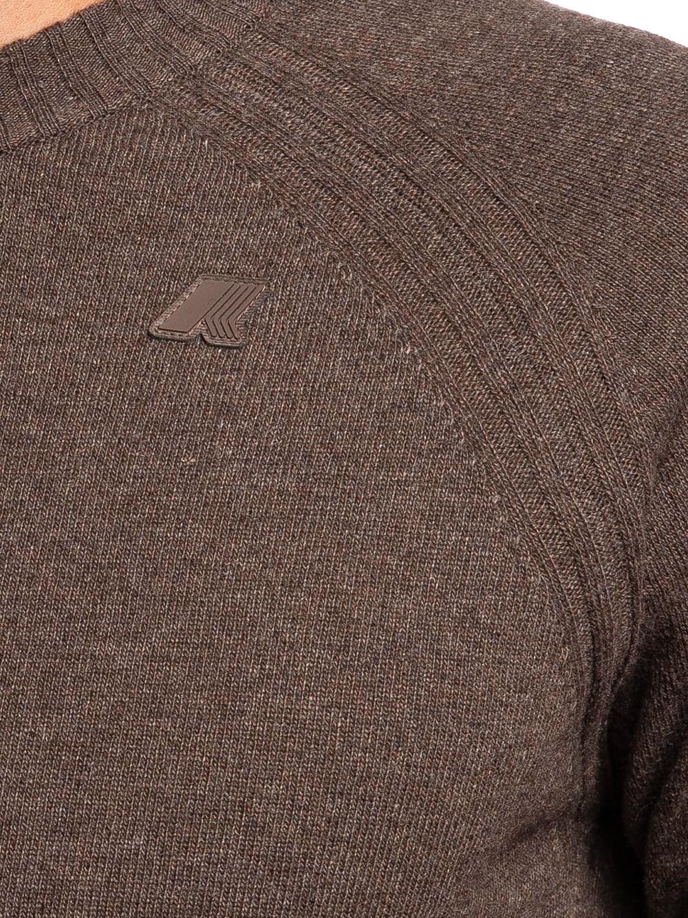 K-Way Pullover Uomo K2142gw Marrone
