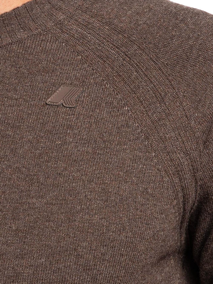 K-Way Pullover Uomo K2142gw Marrone