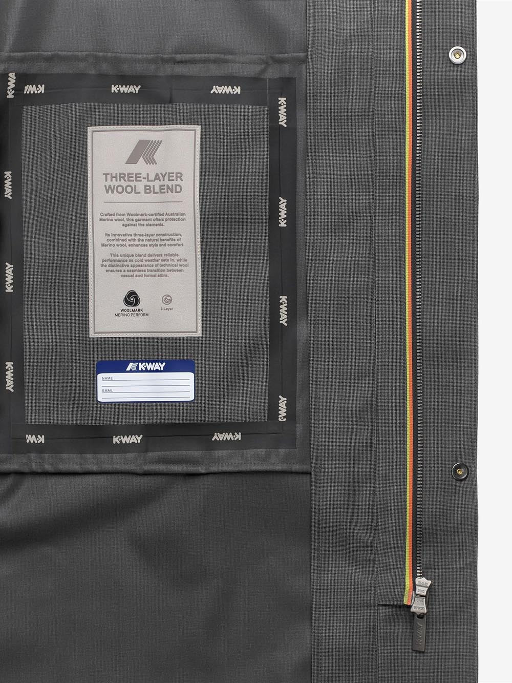 K-Way Giubbino Uomo K21474w Grigio