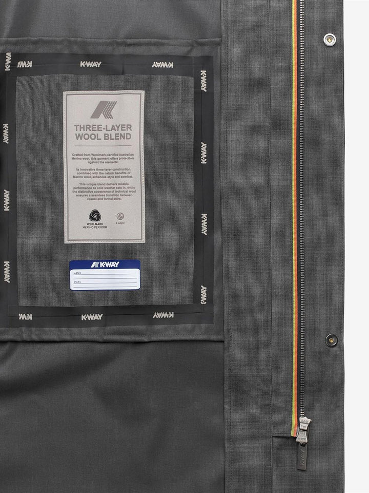 K-Way Giubbino Uomo K21474w Grigio