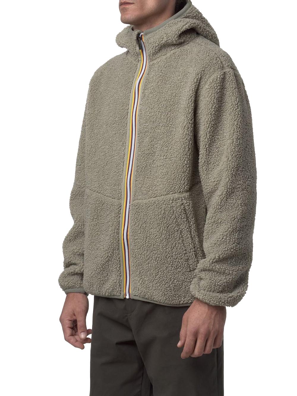 K-Way Felpa Uomo K3132nw Tortora