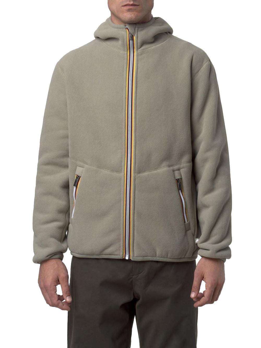 K-Way Felpa Uomo K3132nw Tortora