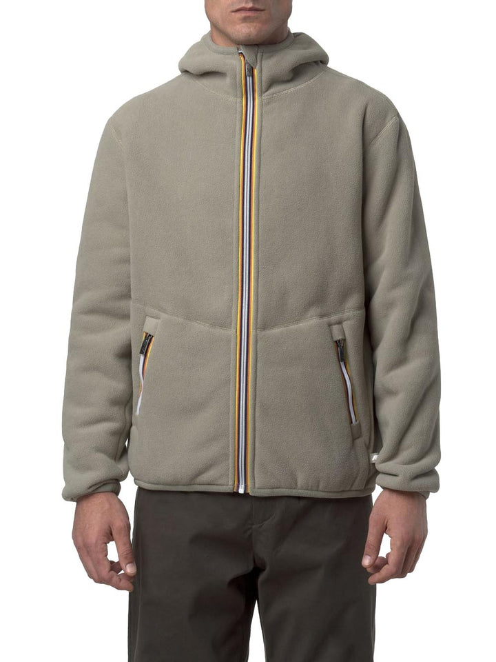 K-Way Felpa Uomo K3132nw Tortora