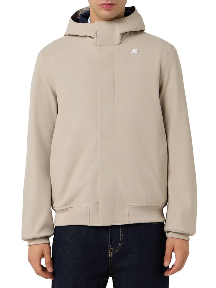 K-Way Giubbino Uomo K3135kw Beige/blu