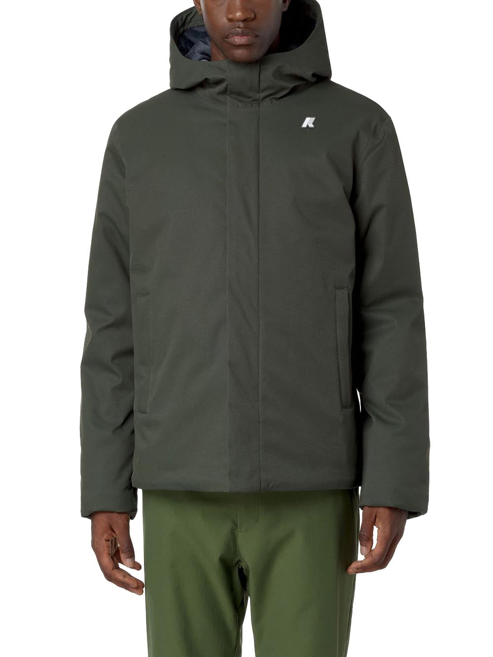 K-Way Giubbino Uomo K8133dw Verde/blu