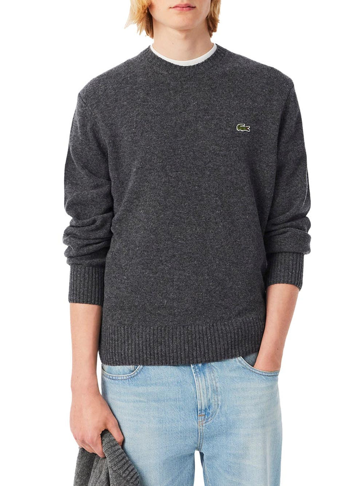 Lacoste Pullover Uomo Ah2916 Grigio scuro