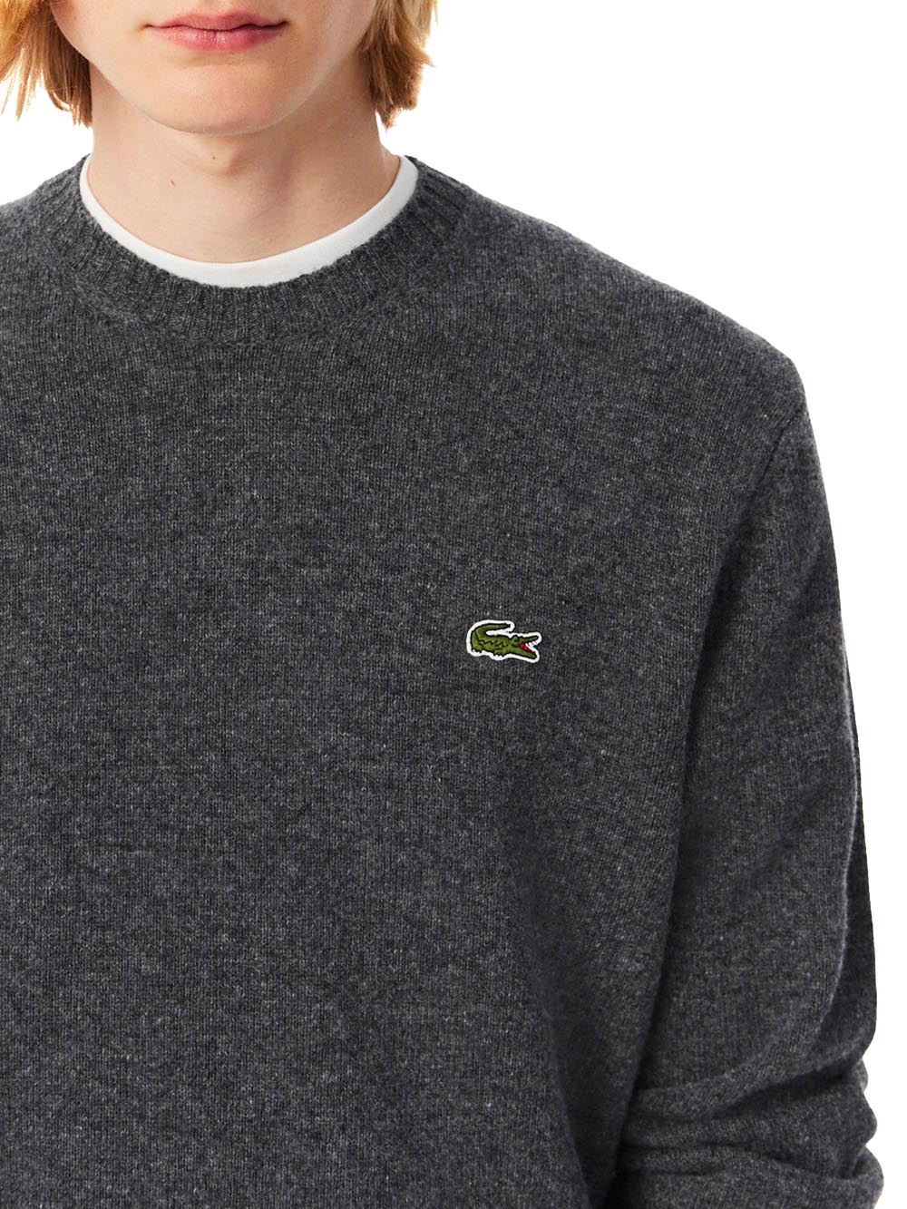 Lacoste Pullover Uomo Ah2916 Grigio scuro