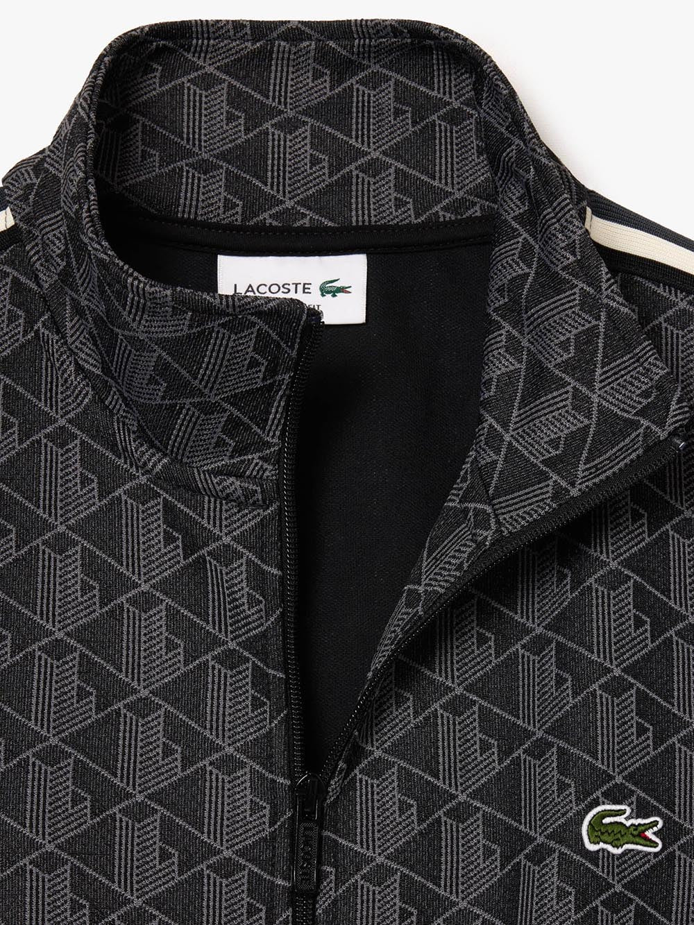 Lacoste Felpa Uomo Sh1368 Nero/grigio