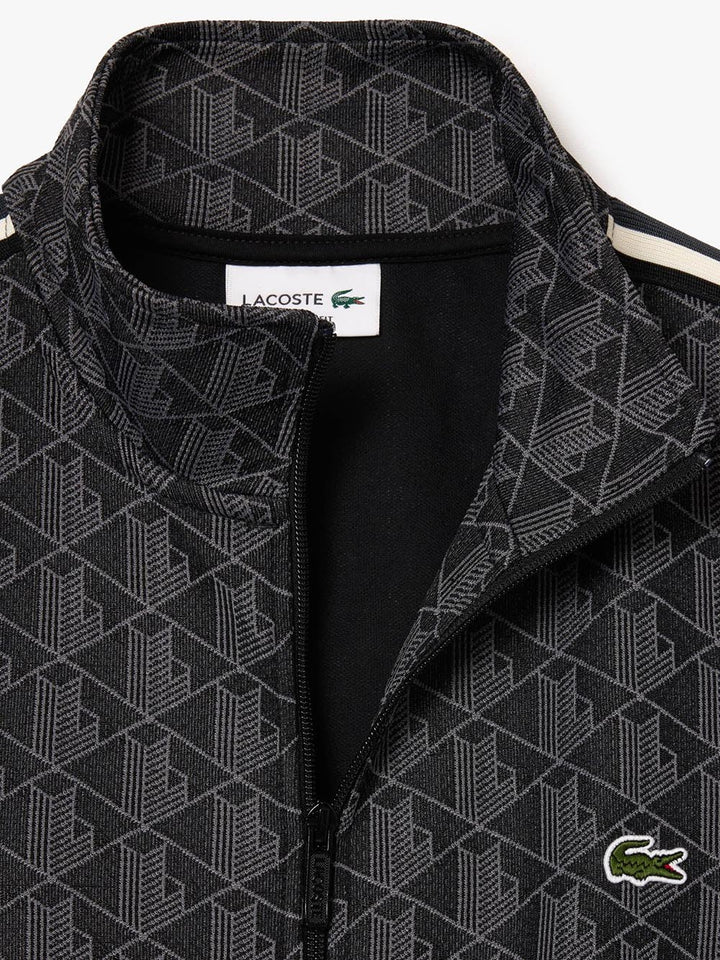 Lacoste Felpa Uomo Sh1368 Nero/grigio