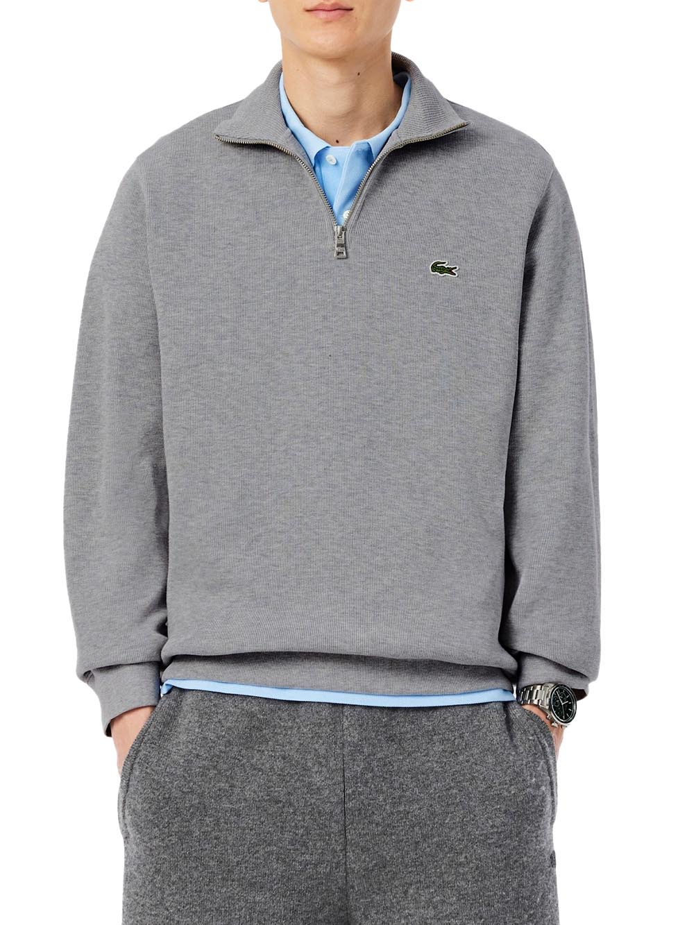 Lacoste Maglia Uomo Sh1927 Grigio