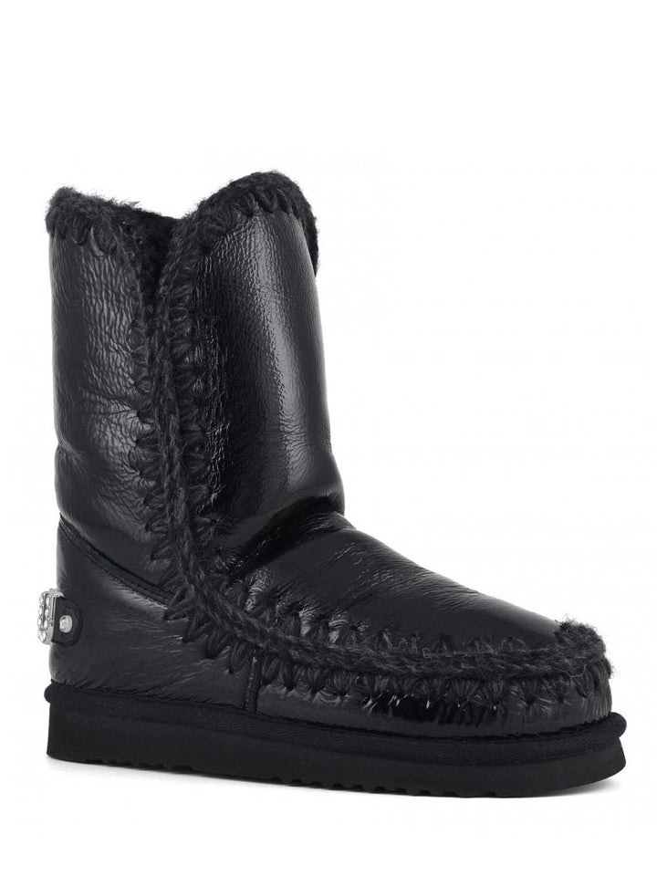 Eskimo 24 rhinestones logo Mou Stivaletti Boot Donna Mu.fw101037b Nero