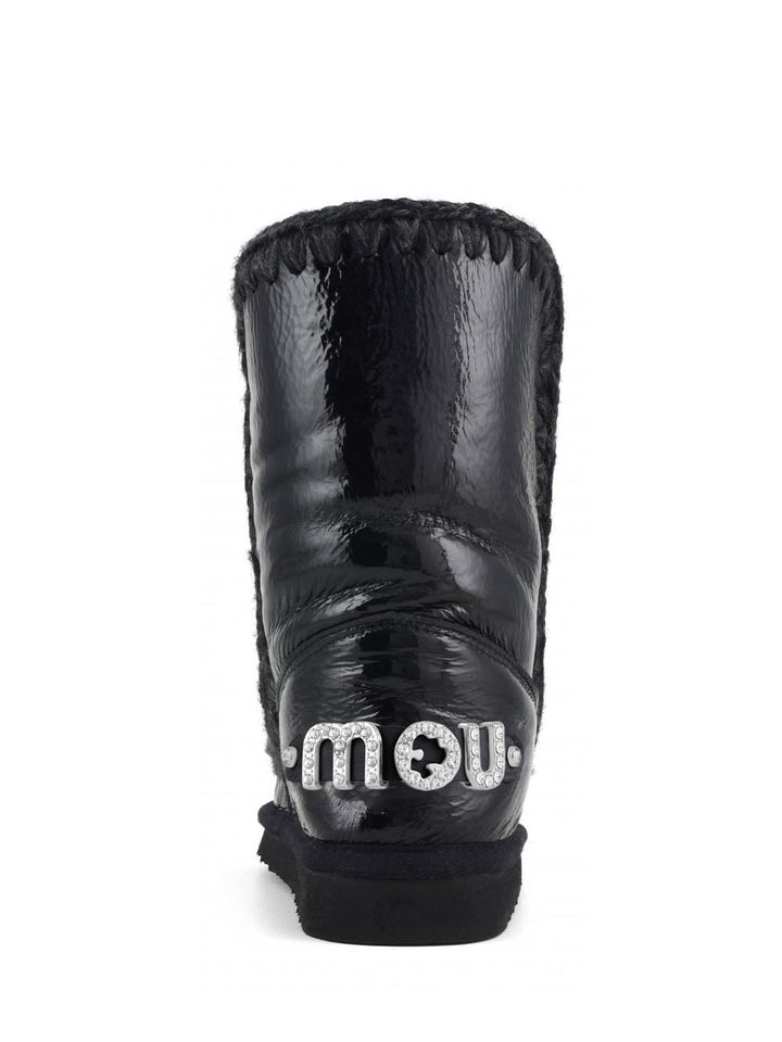 Eskimo 24 rhinestones logo Mou Stivaletti Boot Donna Mu.fw101037b Nero